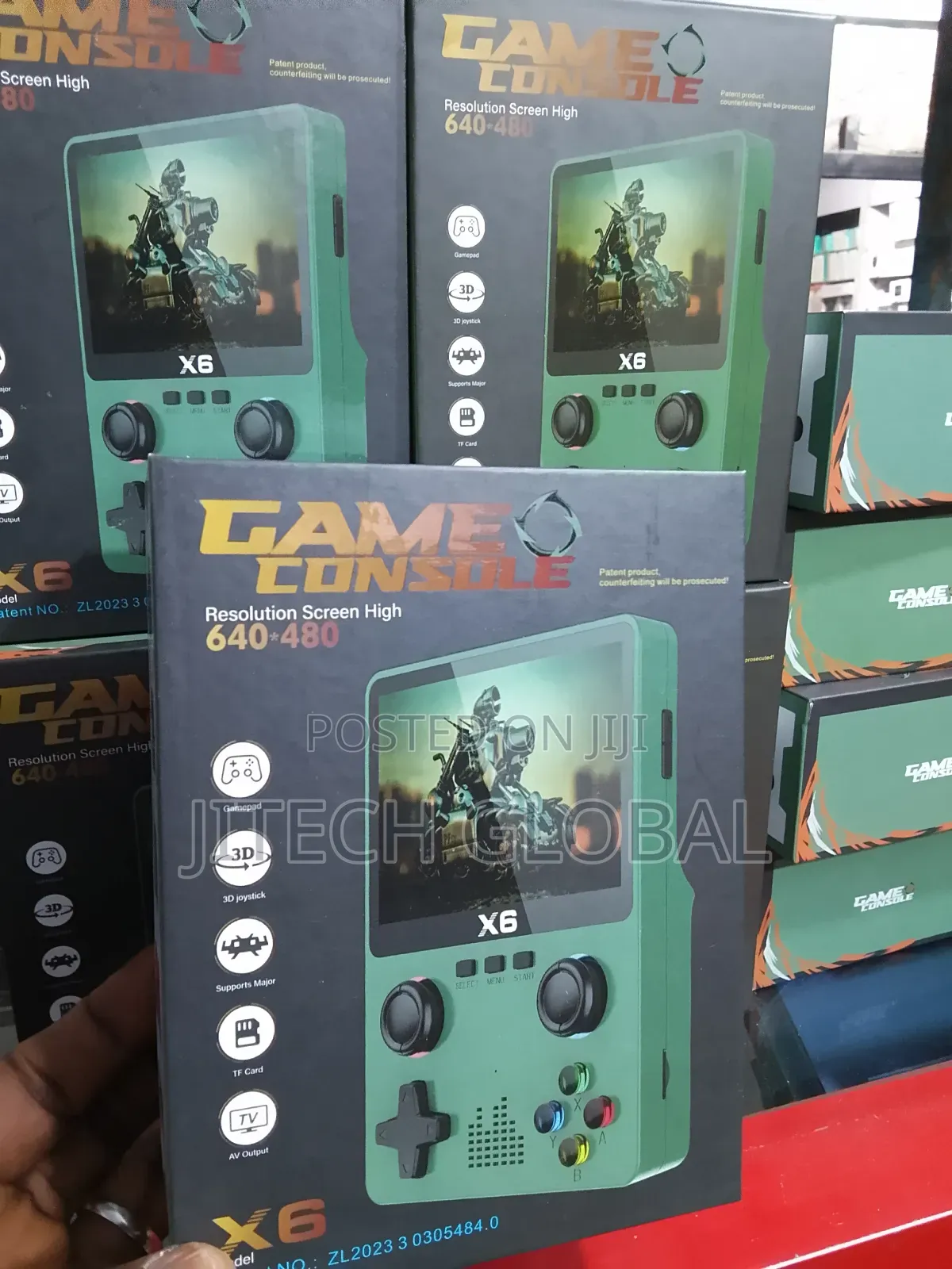 X6 Handheld Game Console 3.5 Inch Resolutionbuilt-in 10000+Game 32bit