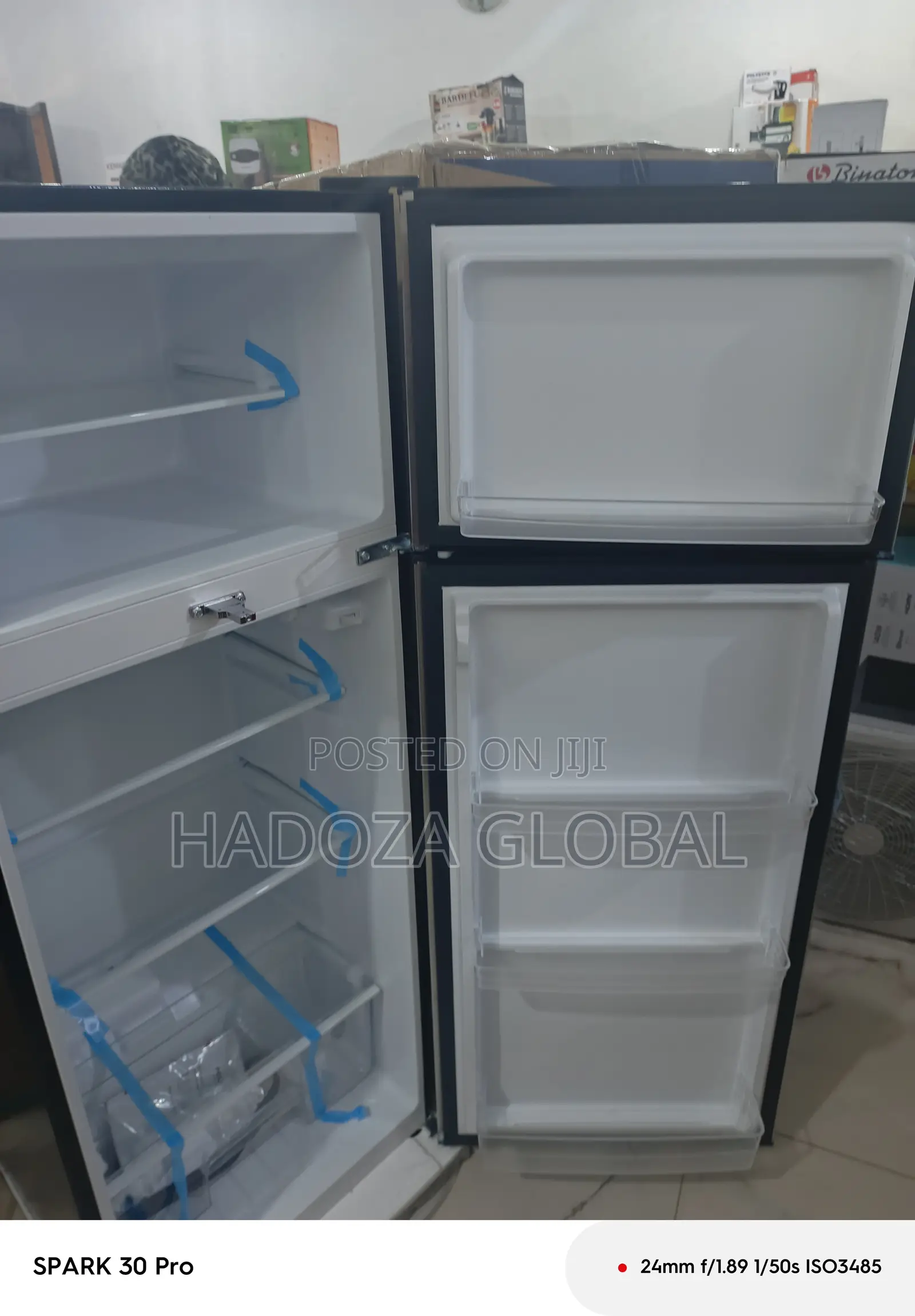 Silver Polystar Double Door Inverter Fridge – Sleek Finish