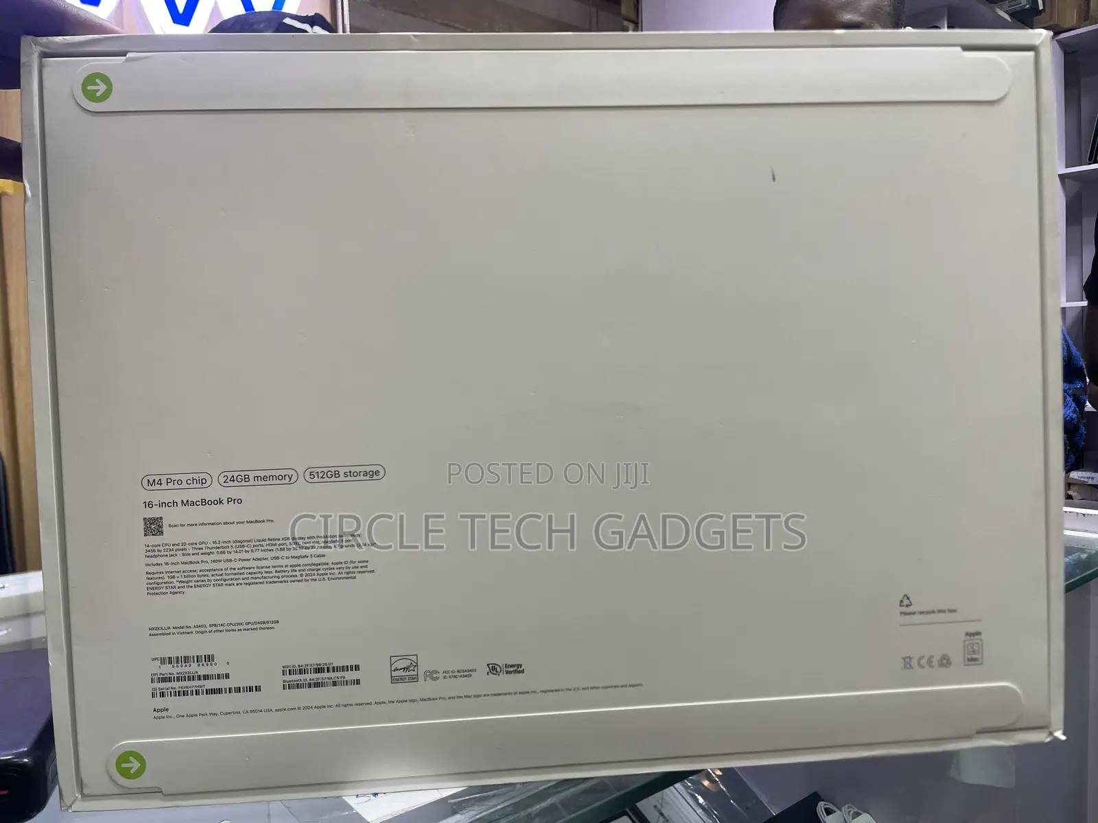 New Apple MacBook Pro 2024 M4 Pro 16-Inch 24GB Apple M4 SSD 512GB