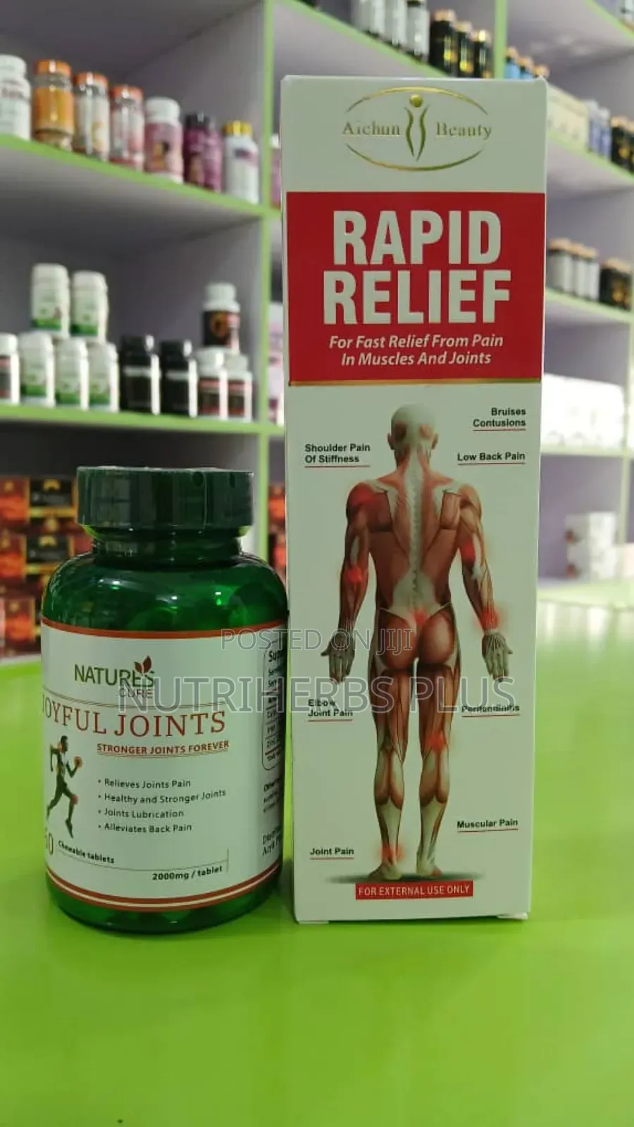 Natures Cure Joyful Joints+ Aichun Beauty Rapid Relief: Arthritis Cure