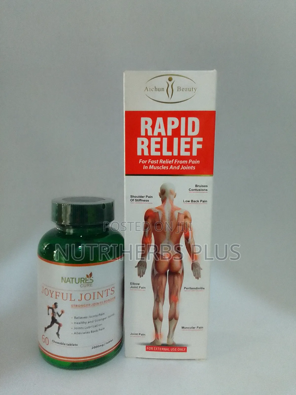 Natures Cure Joyful Joints+ Aichun Beauty Rapid Relief: Arthritis Cure
