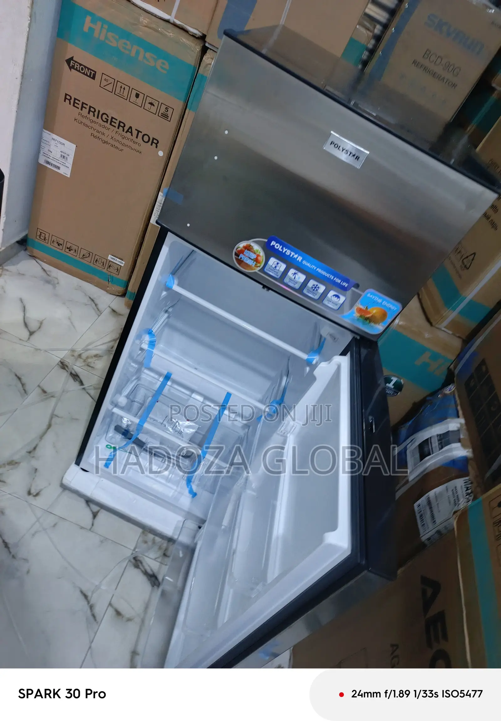 Polystar Double Door Fridge – Inverter, Fast Cooling
