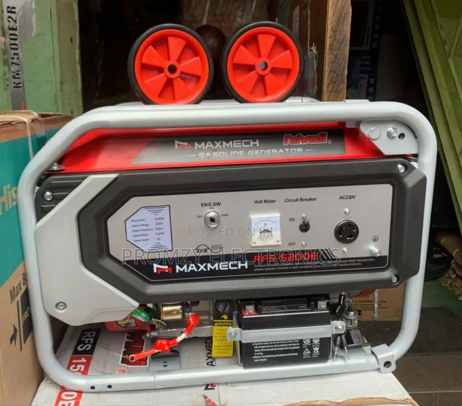 4.5kva Maxmech Petrol Generator Model Rfs5200e2 100%Copper Coil