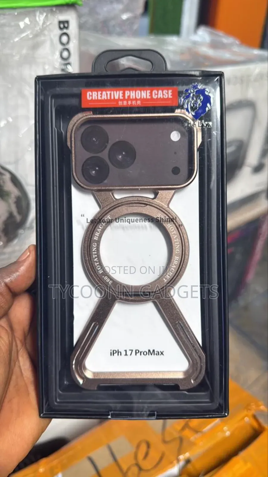 Z Metal Case for iPhone 17 Pro Max, Frameless With Magnetic Kickstand