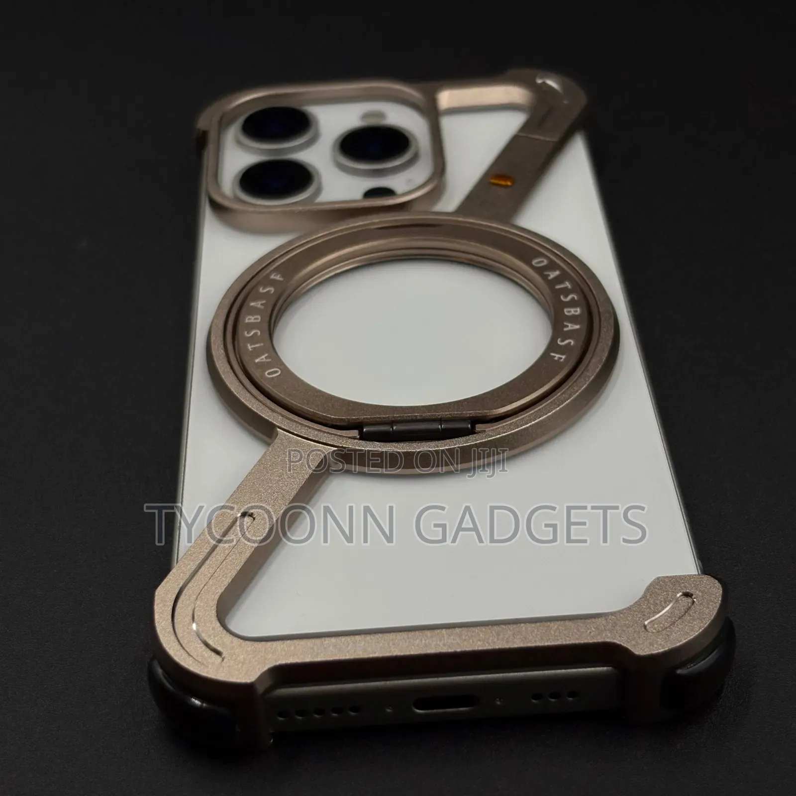 Z Metal Case for iPhone 17 Pro Max, Frameless With Magnetic Kickstand