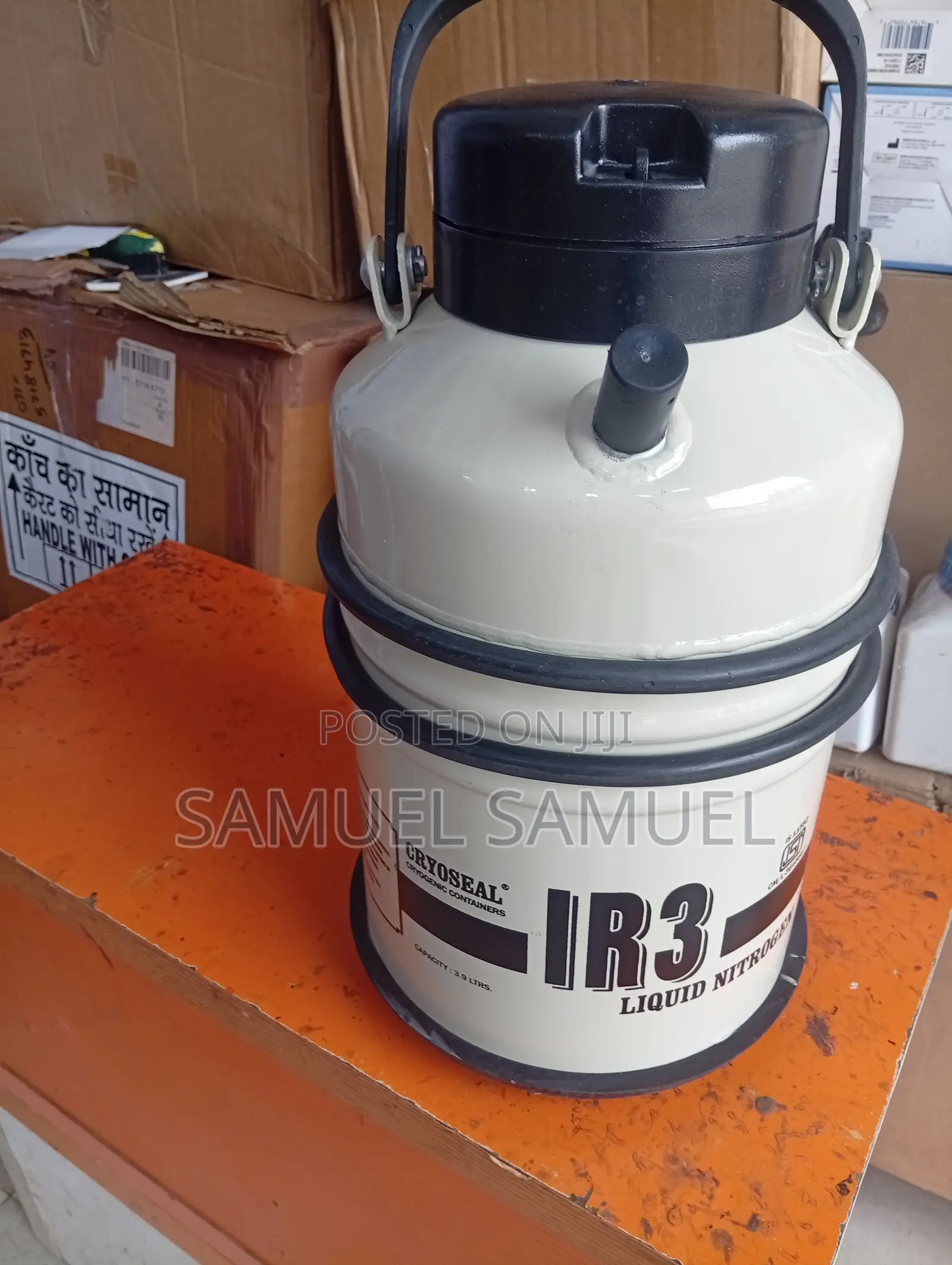 Liquid Nitrogen Tank 3.9litres+6canisters