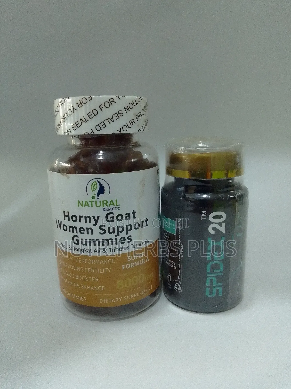 Horny Goat Women Support Gummies+Spidex 20:For Women's Libido Boosting