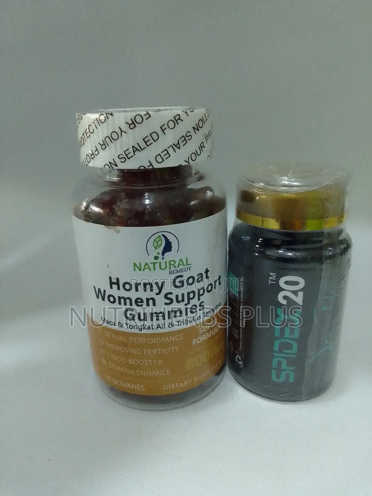 Horny Goat Women Support Gummies+Spidex 20:For Women's Libido Boosting