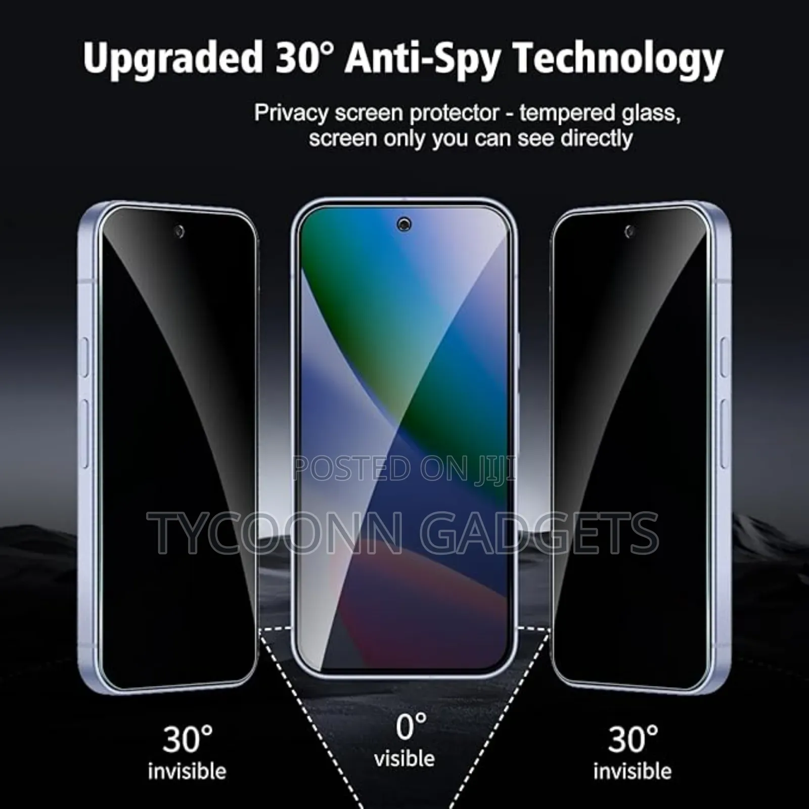 For iPhone 17 Pro Max Privacy Screen Protector Bubble Free