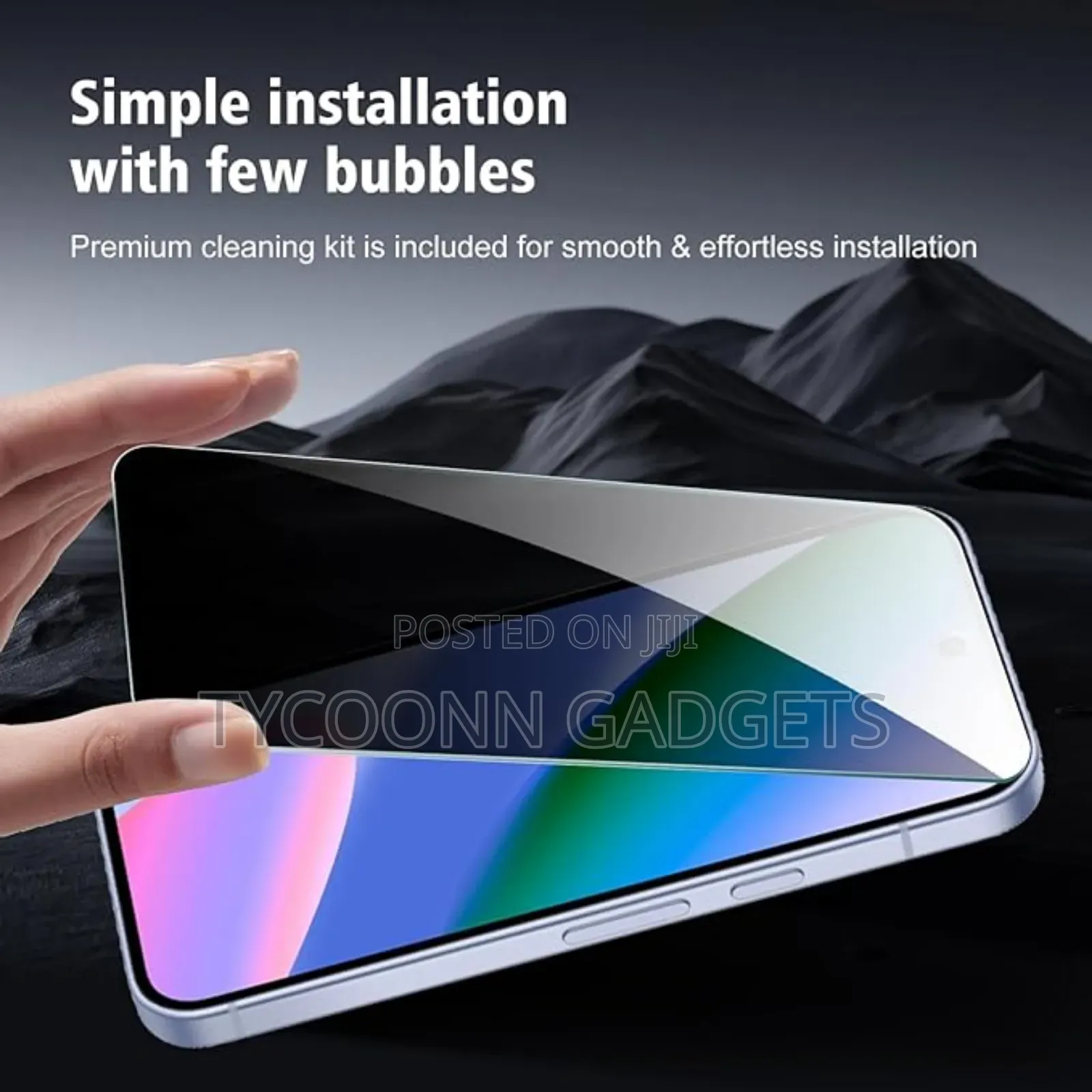For iPhone 17 Pro Max Privacy Screen Protector Bubble Free