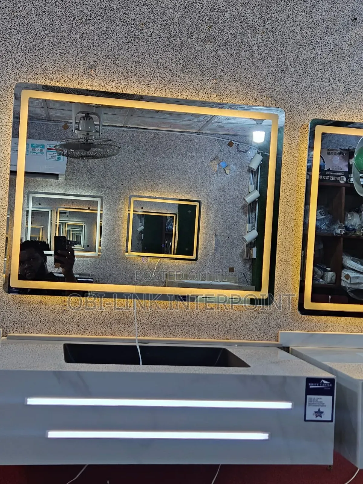 80cm Cabinet Basin With Led Mirror