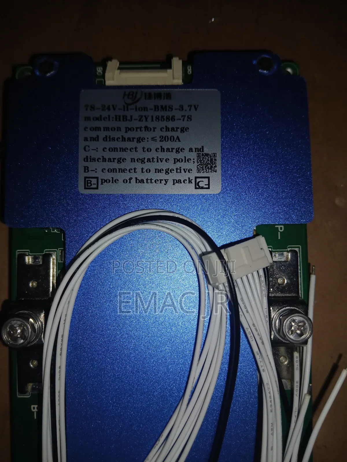 7s-24v-Li-Ion-BMS-3.7v (Battery BMS Board for Lithium-Ion Batteries.
