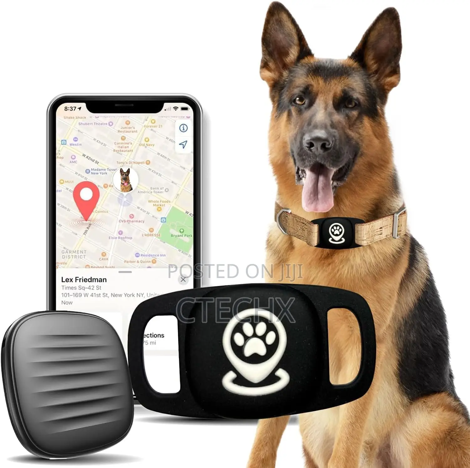Pet Tracker With Dog Collar Tracker Holder. Ios Only