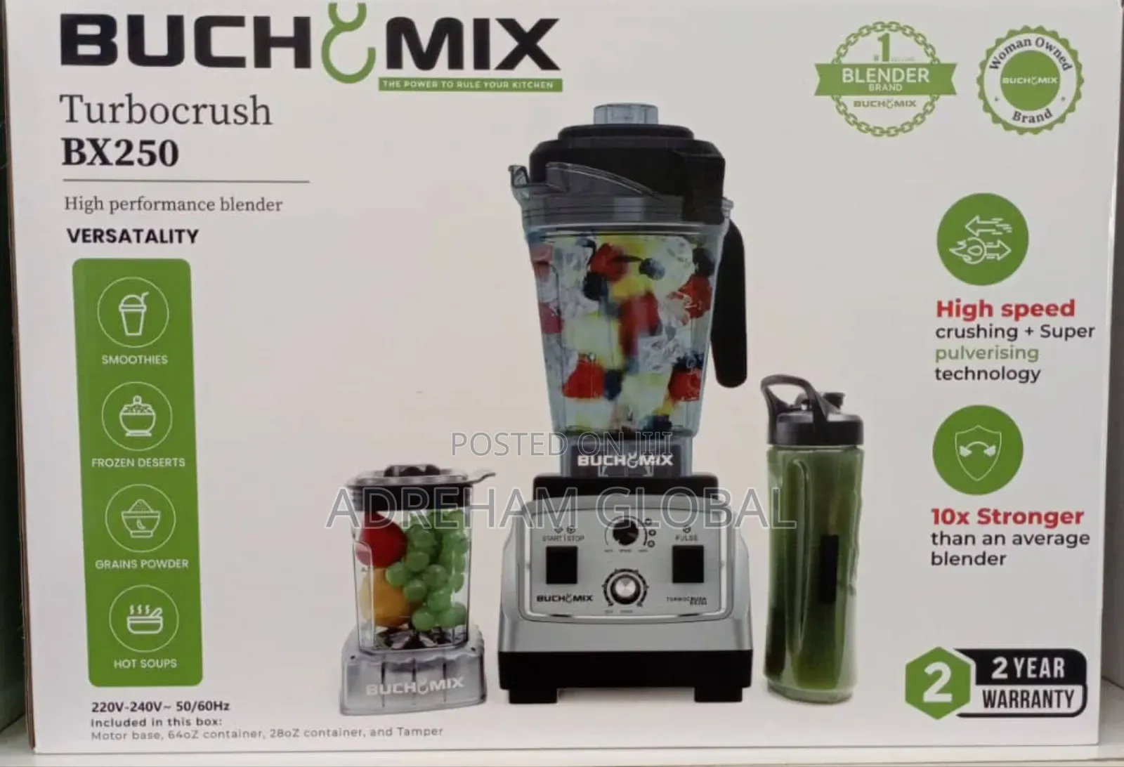Buchy Mix Commercial Grinder Blender/Ice Crusher Manual