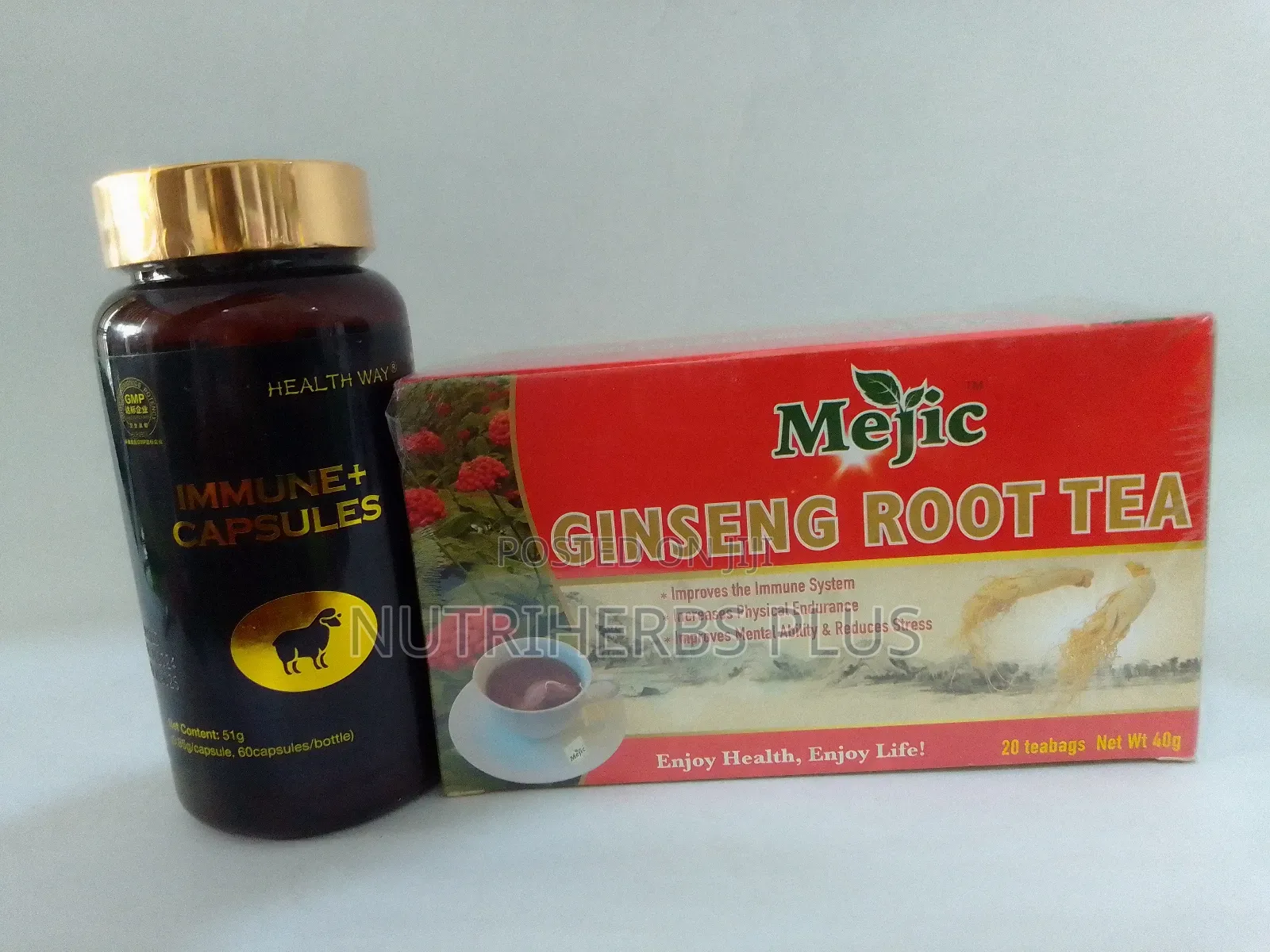 Norland Immune+ Capsules+ Megic Ginseng Root Tea:For Immune System