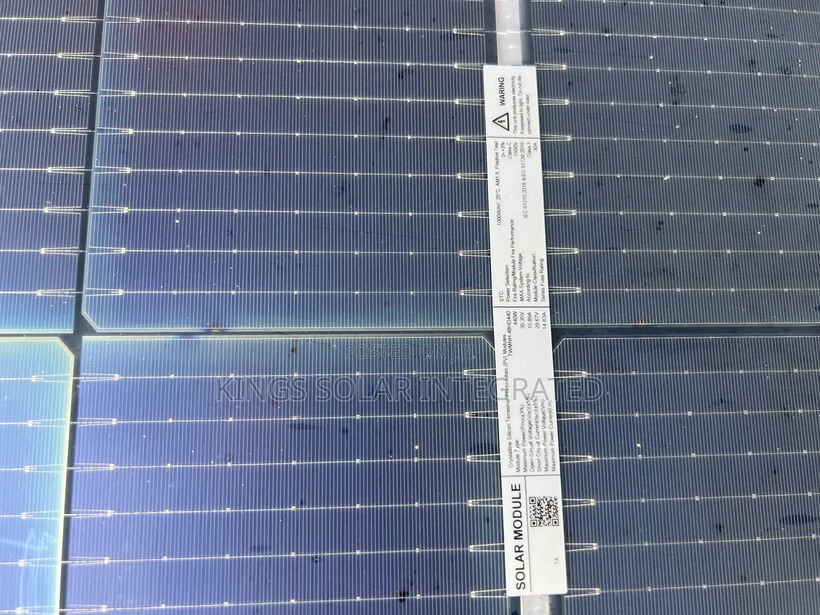 All Black Solar Panel Byfetcher 440watts Brand New