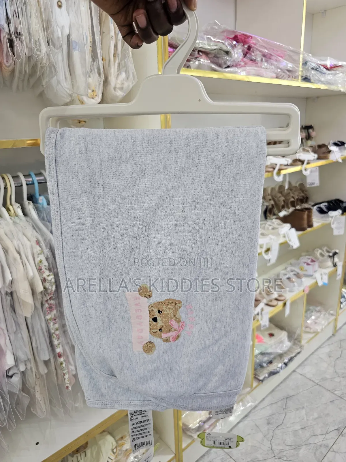 LCW Baby Bear Printed Baby Girls' Swaddle Towel