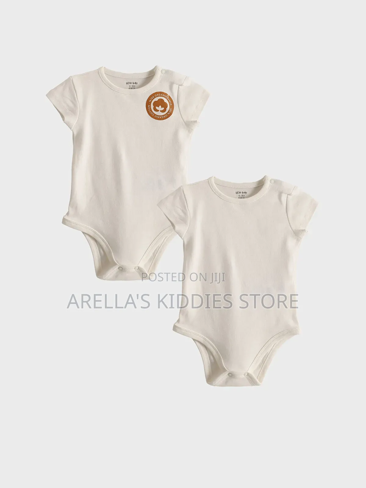 LCW Baby Crew Neck Basic Baby Girl Snap Snap Bodysuit