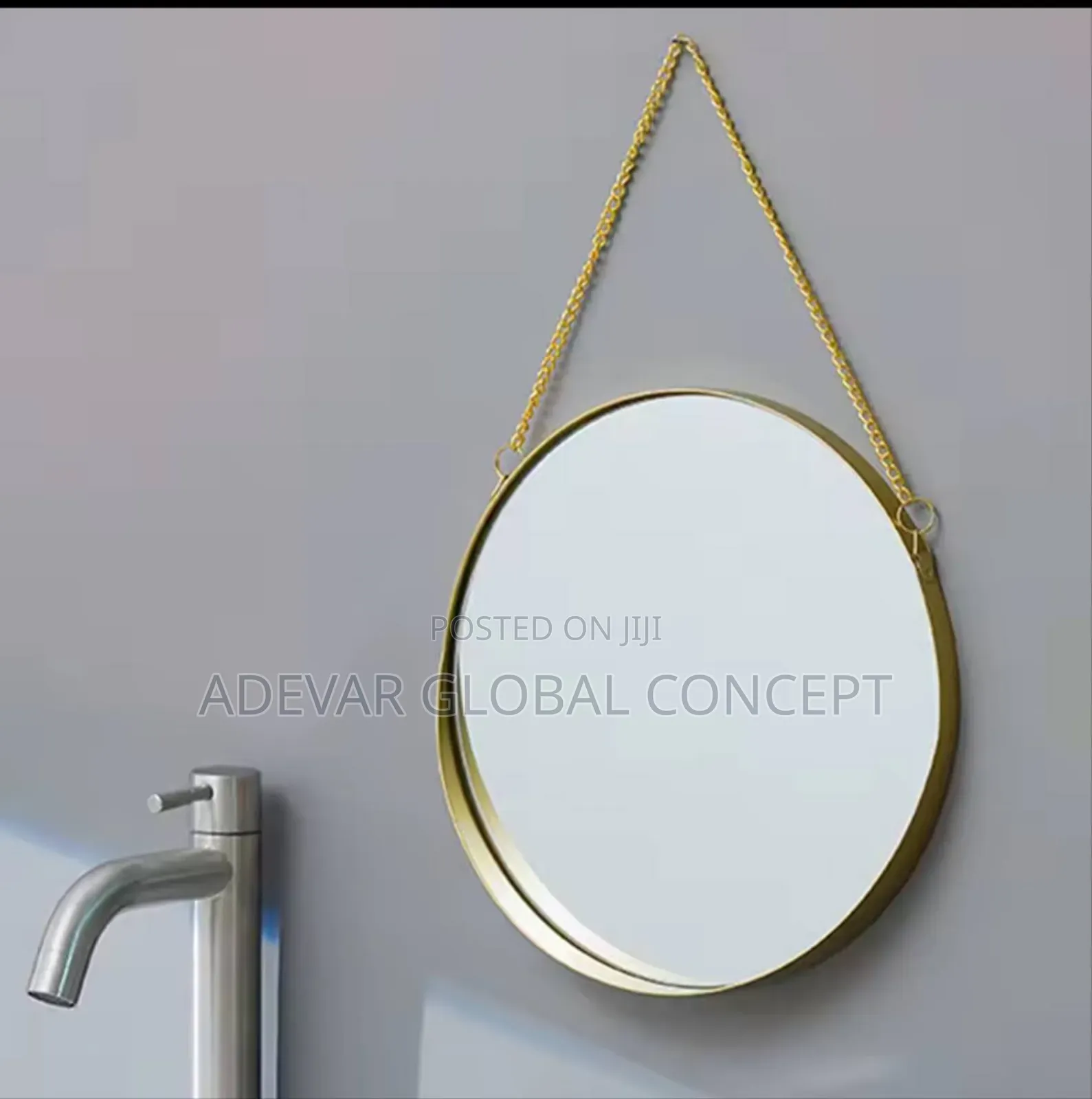 Multipurpose Metal Golden Frame Make Up Mirror Wall Mirror