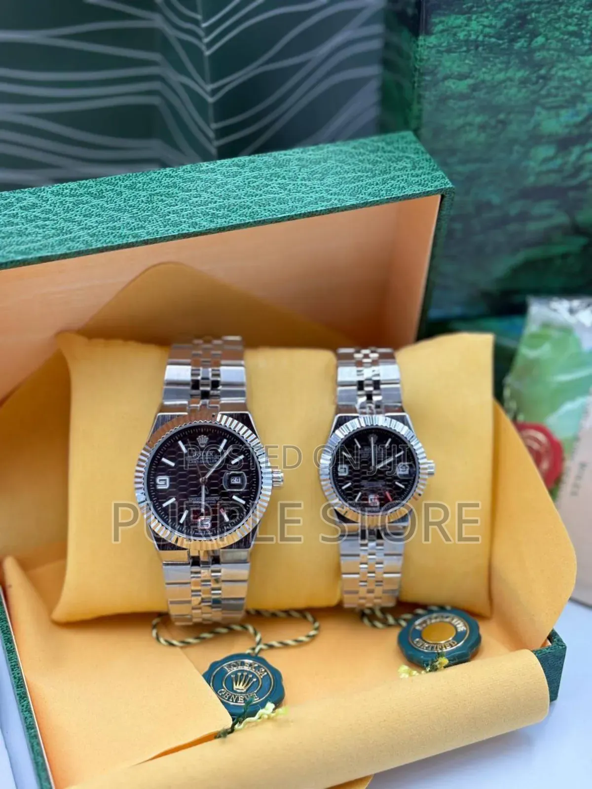 Quality Rolex Couples Wristwatches Fully Packaged as Seen