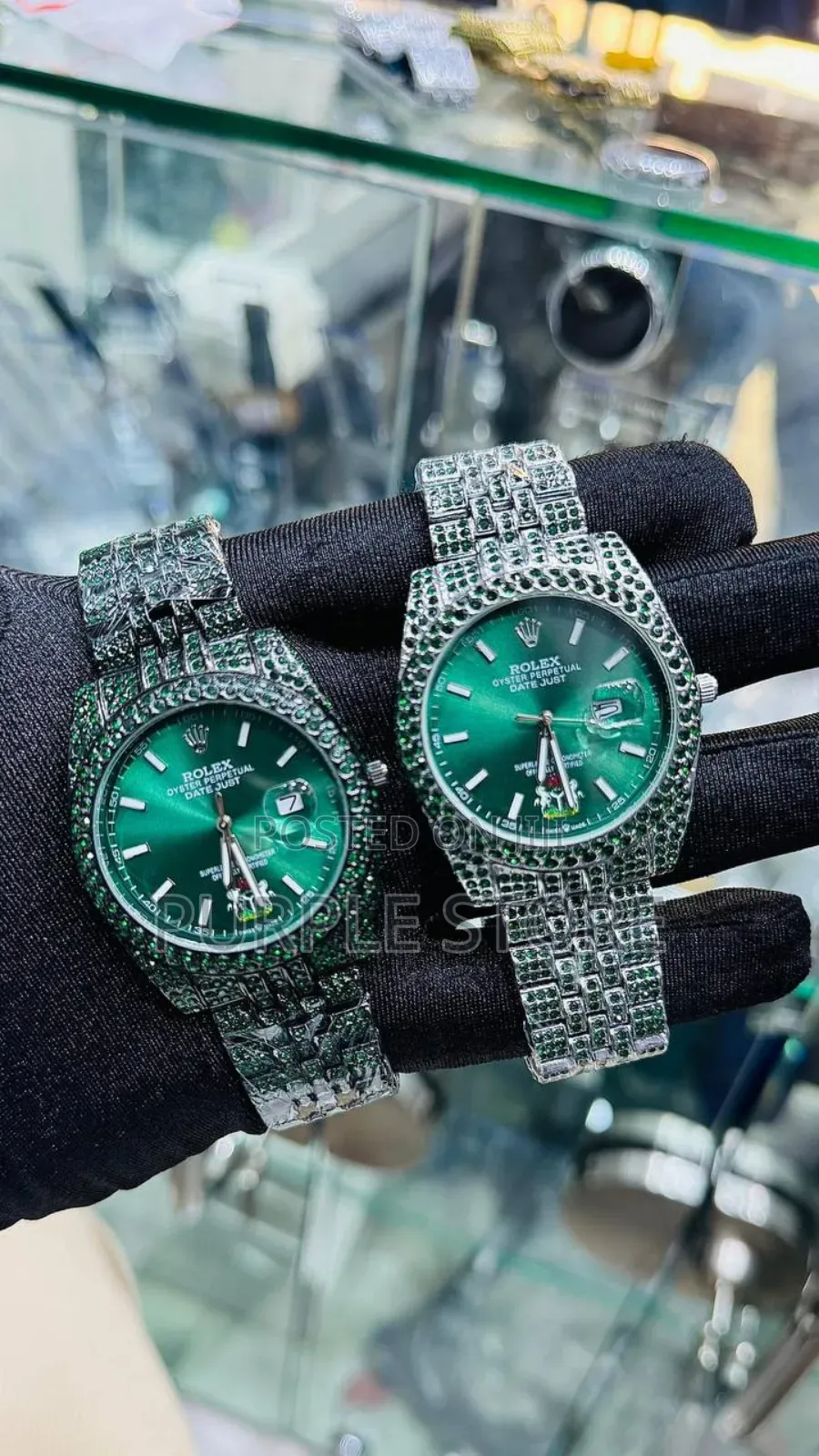 Rolex "Nigeria Coat of Arm" Quality Full Stone Watch