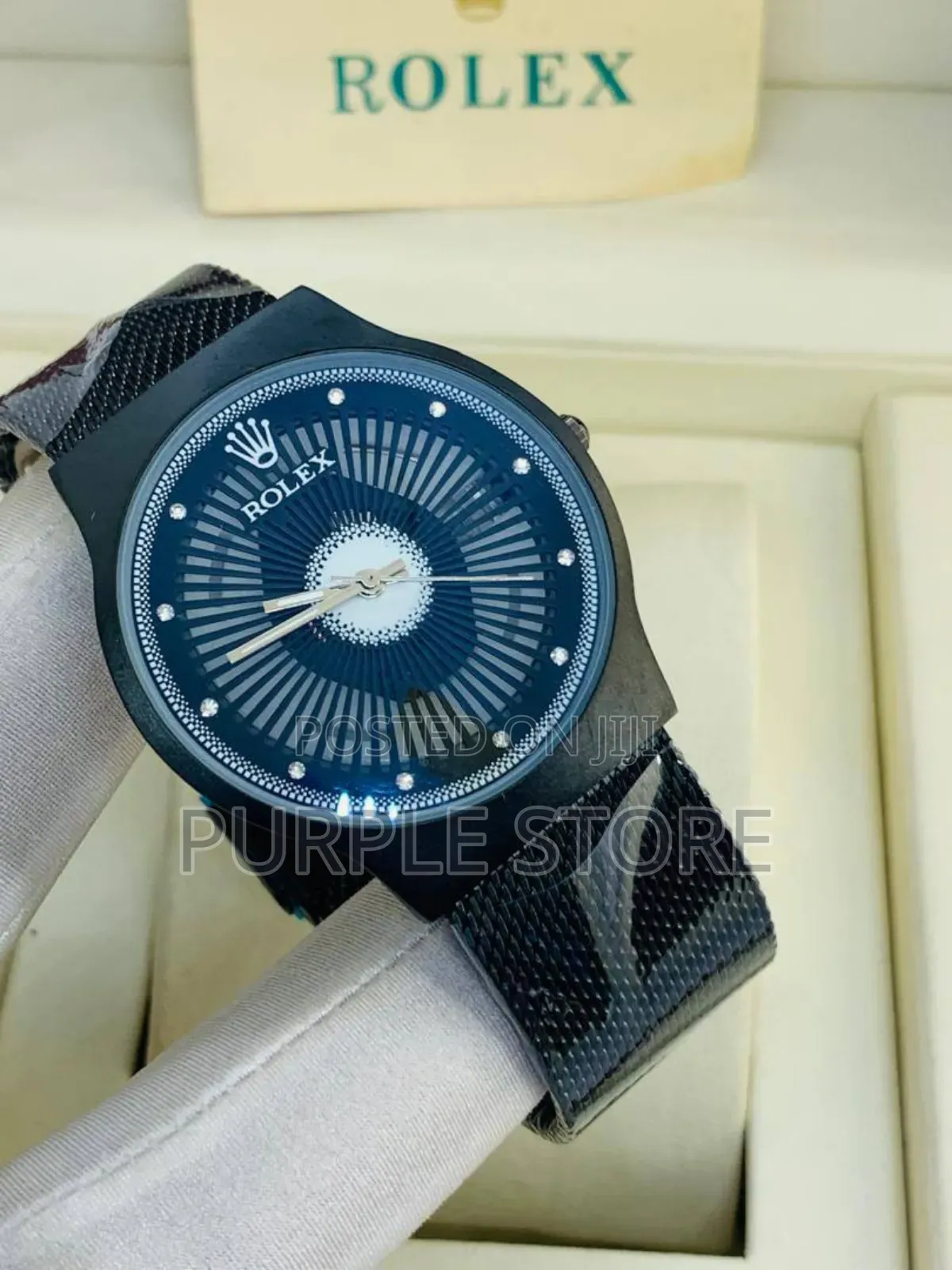 Rolex Flat Face Mesh Strap Wristwatch