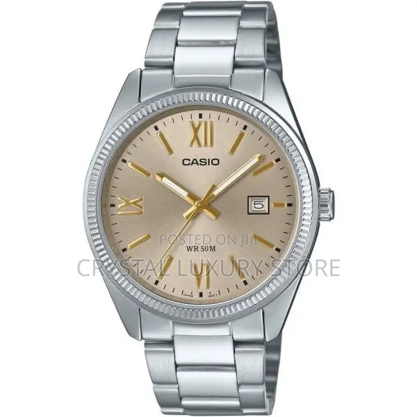 Casio Quality Luxury Men Chain Strap Wristwatch
