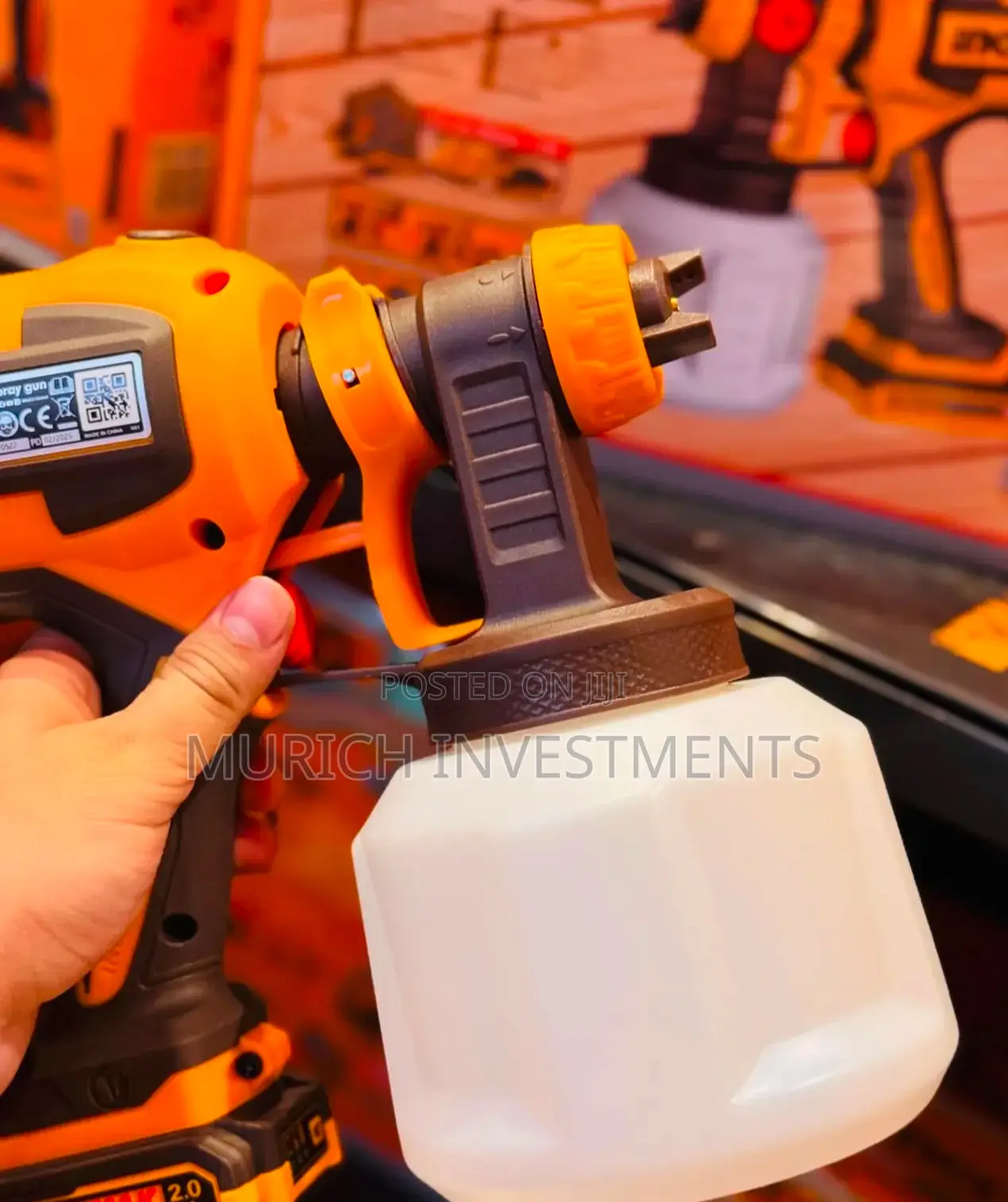 Ingco Powerful Cordless Spray Machine For Wood, Metal Walls