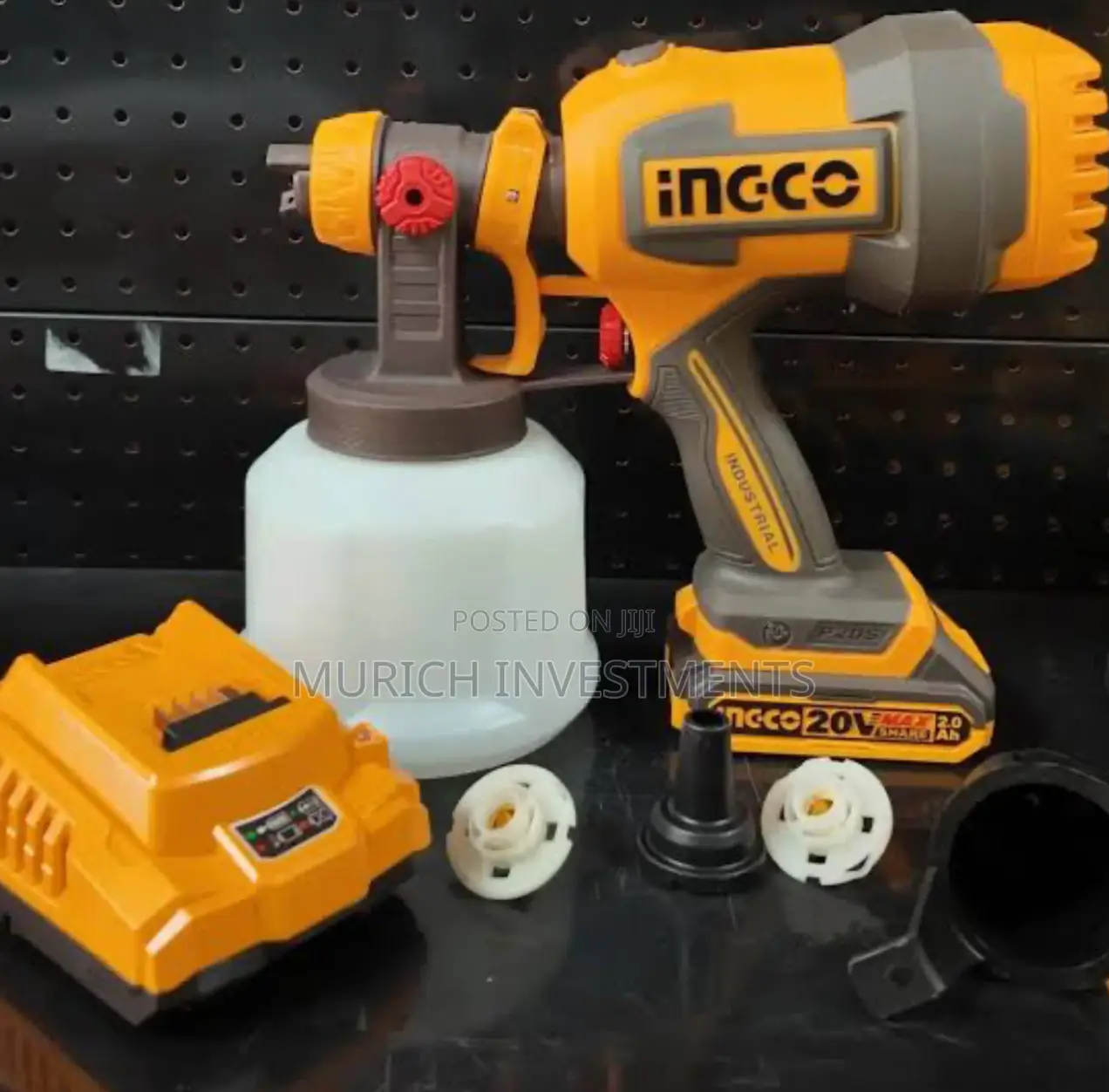 Ingco Powerful Cordless Spray Machine For Wood, Metal Walls