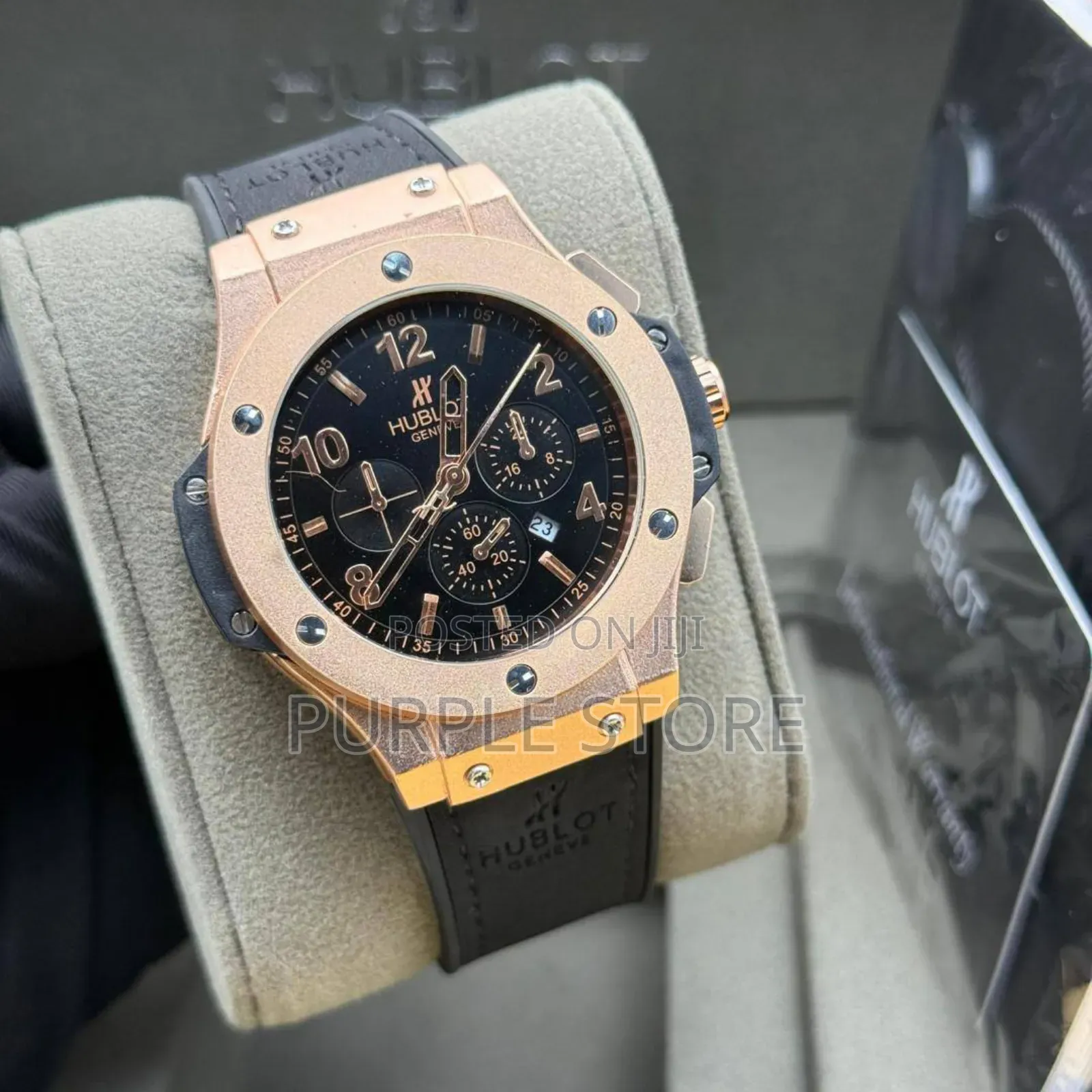 Hublot. Men's. Leather Wristwatch