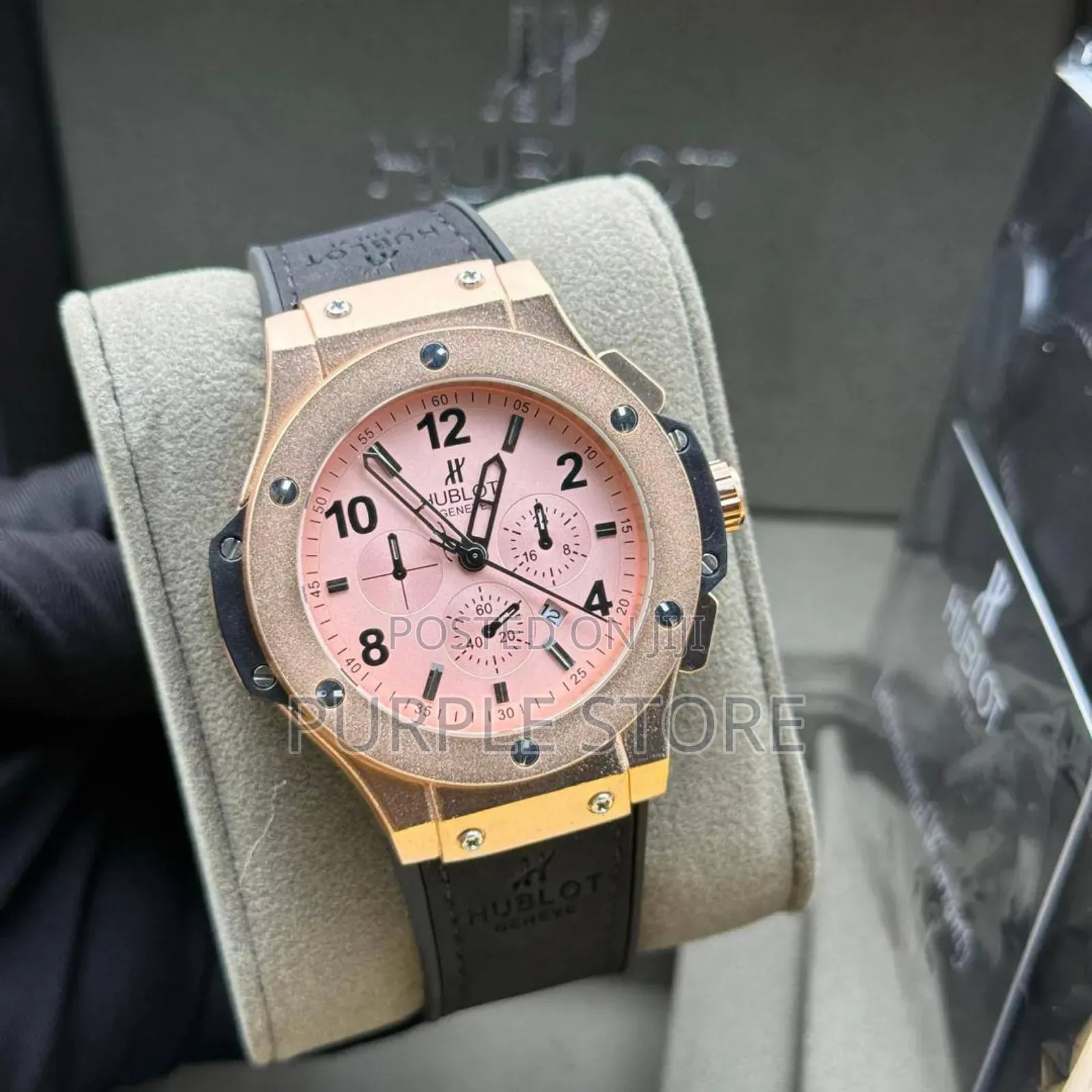 Hublot. Men's. Leather Wristwatch