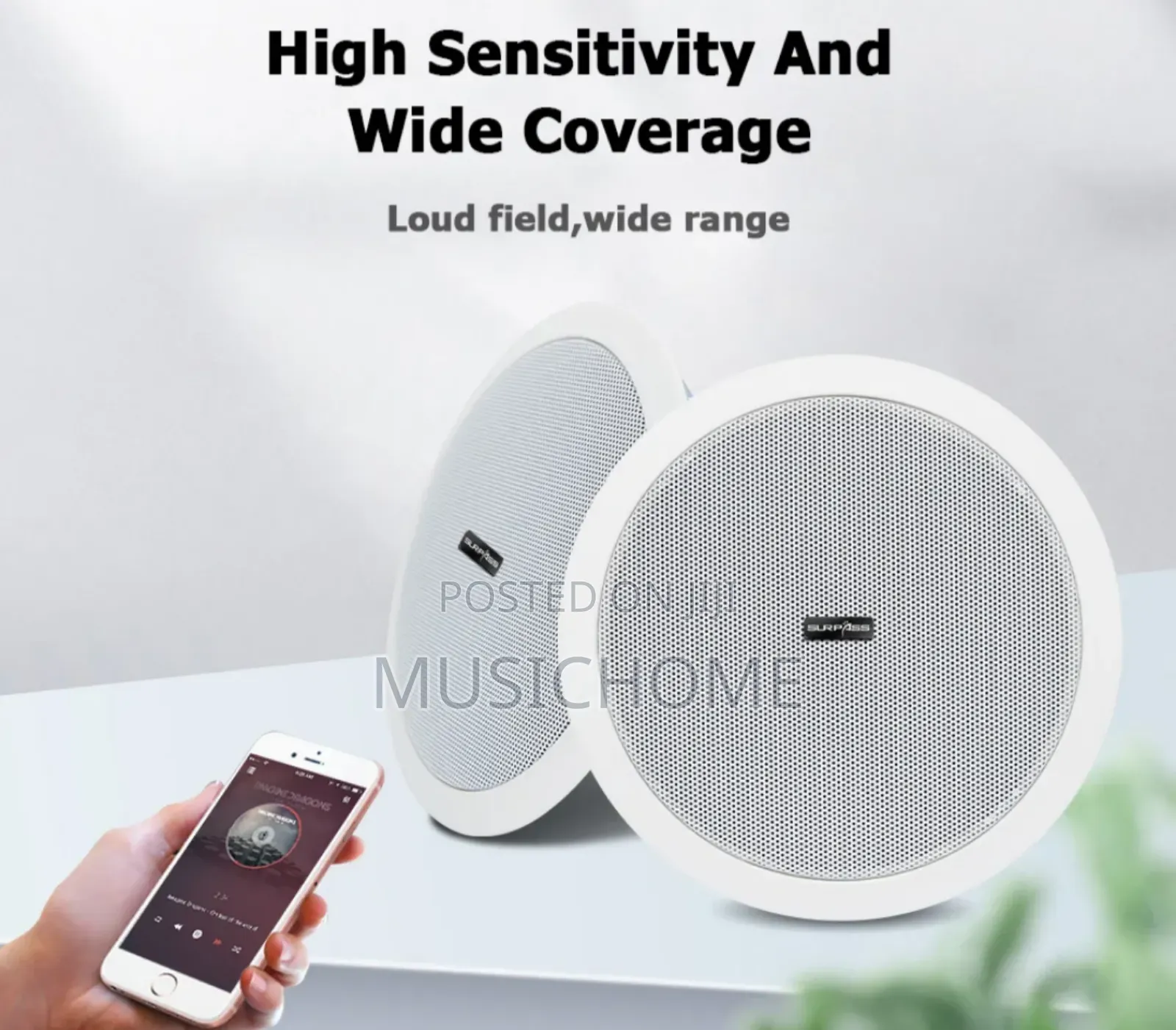 Bass Single Bluetooth Ceiling Speaker