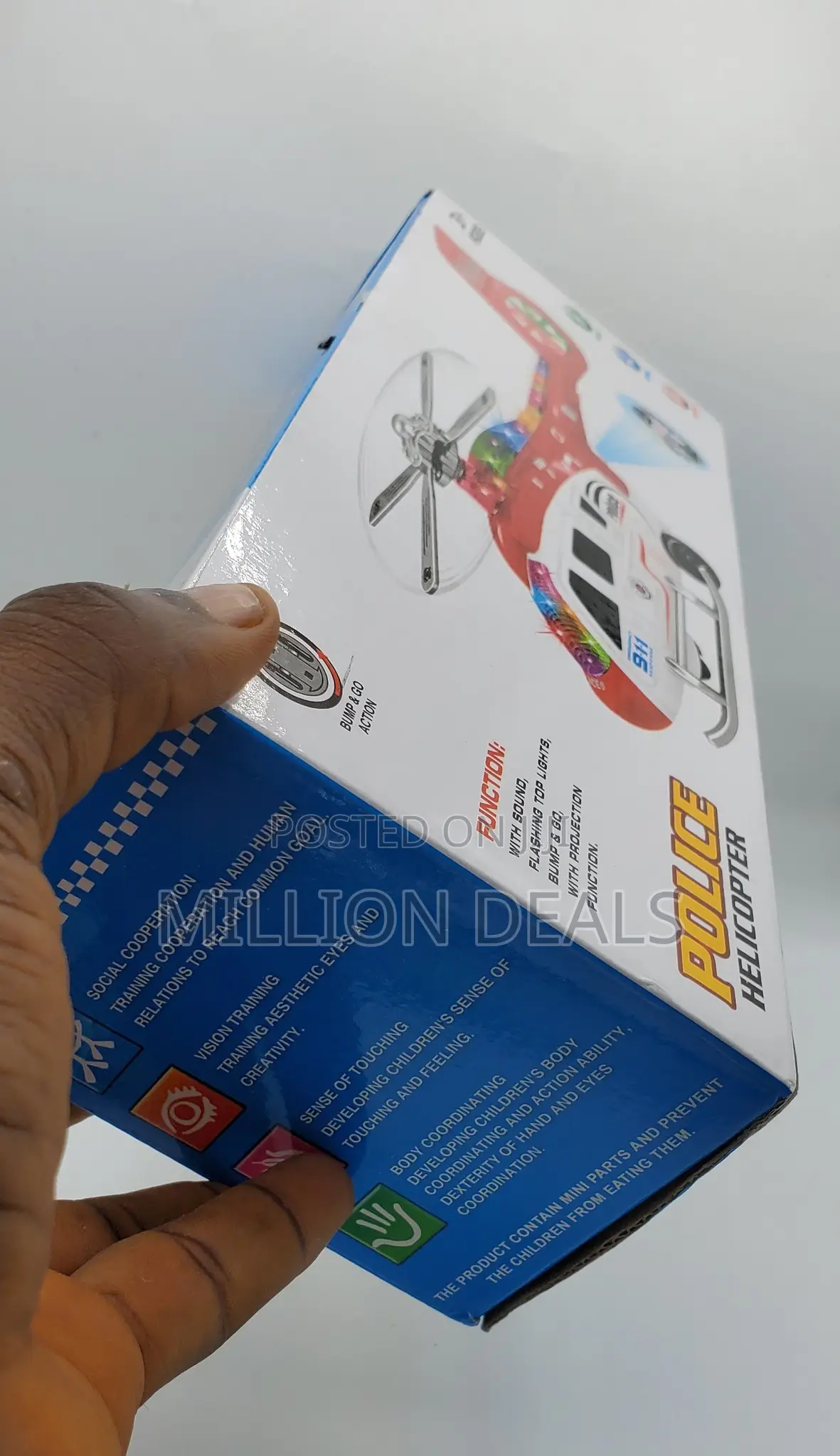 Police Helicopter Kids Toy Ages 3+