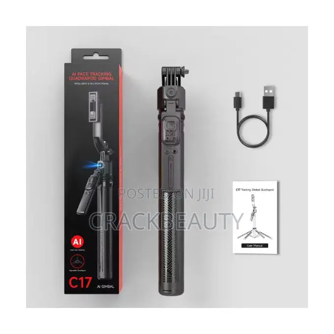 C17 Ai Face Tracking Gesture Control Selfie Stick Tripod Stand 360