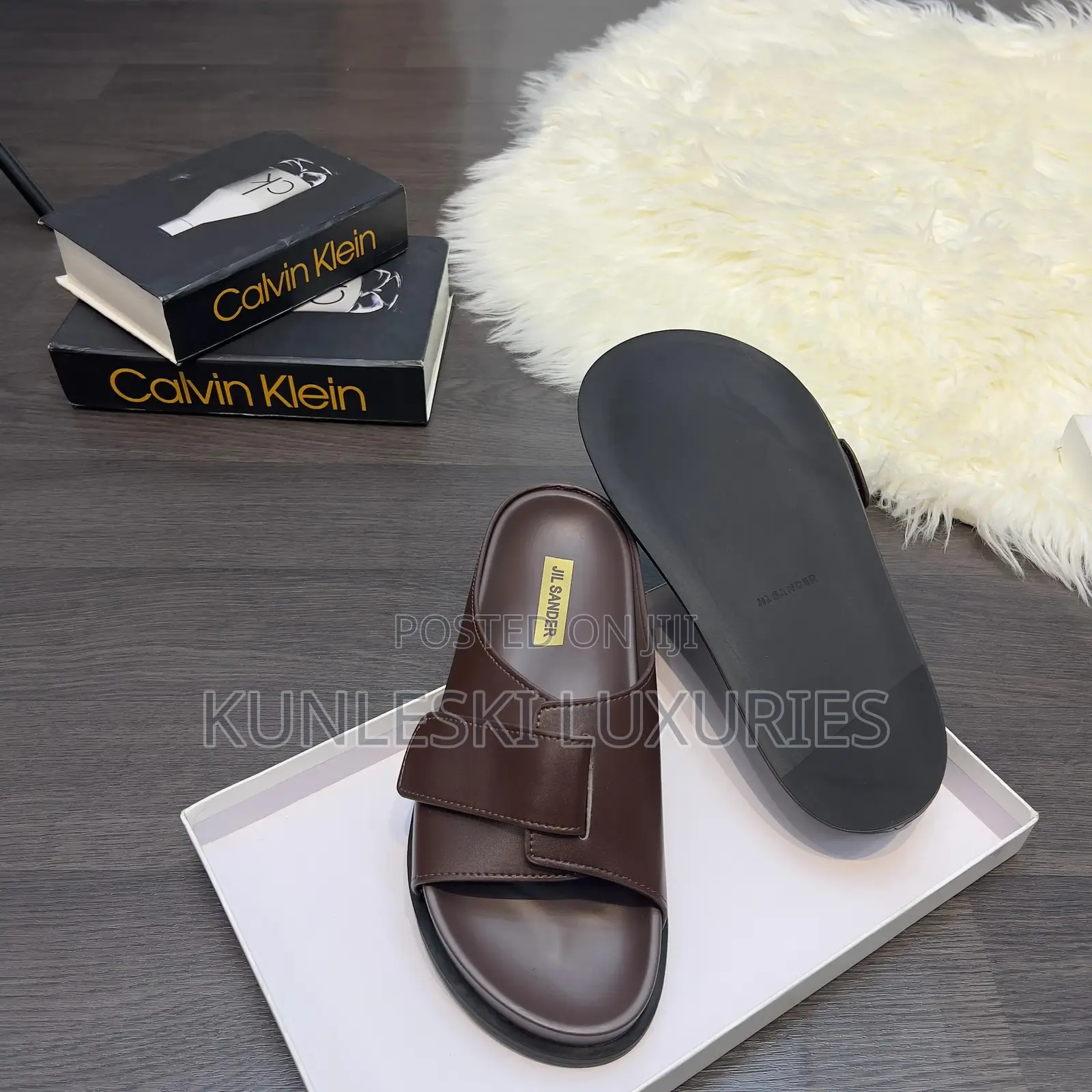Original Jil Men Leather Slippers