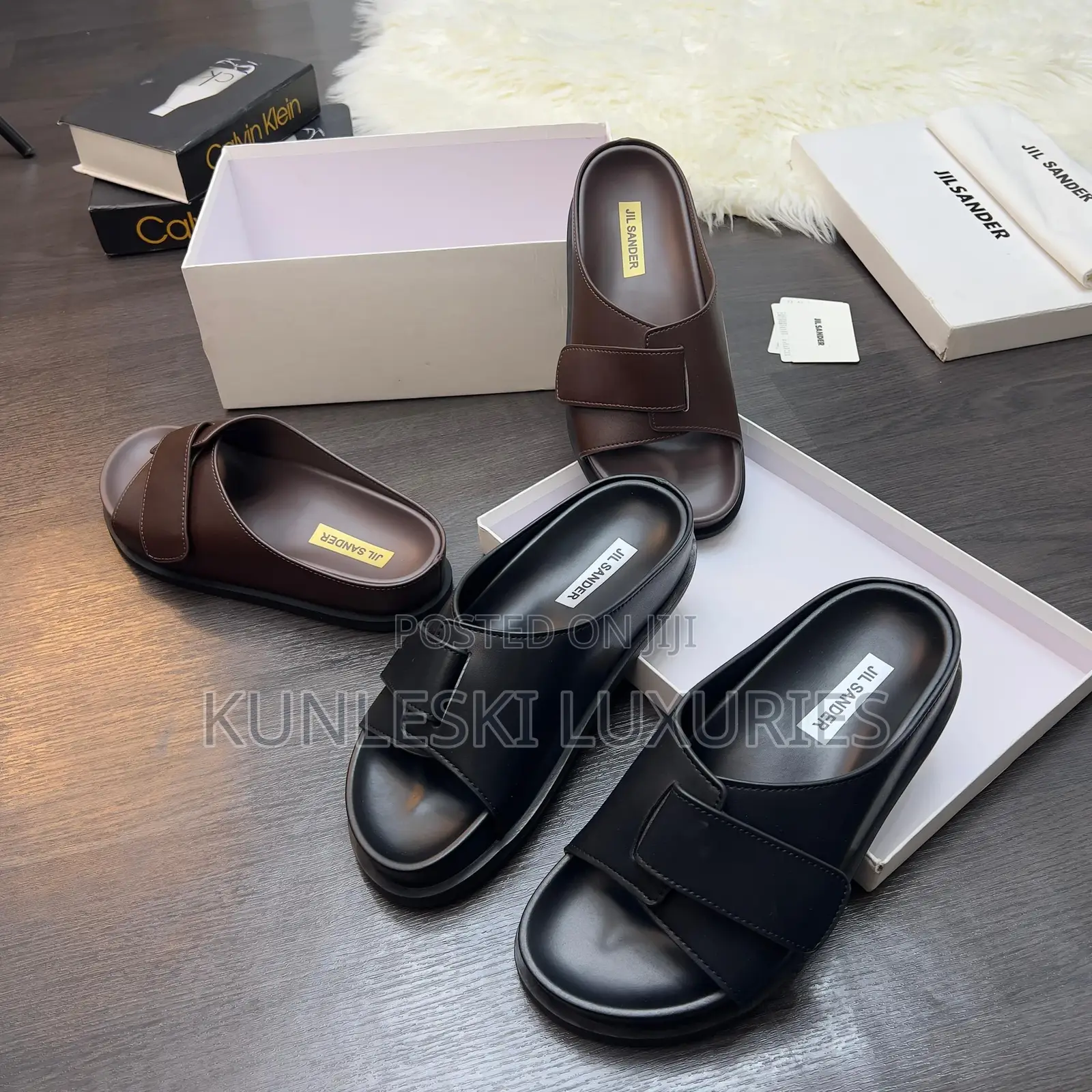 Original Jil Men Leather Slippers