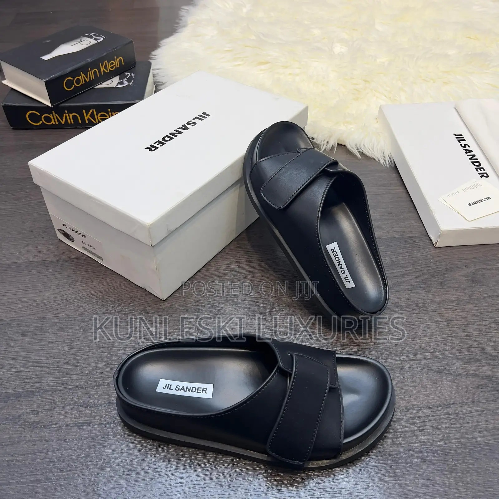 Original Jil Men Leather Slippers