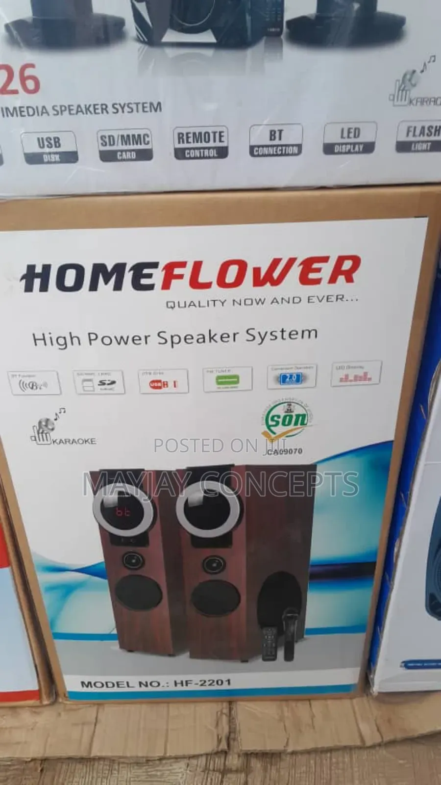 Homeflower High Power Hometheater Sound System With Microphone-Karaoke