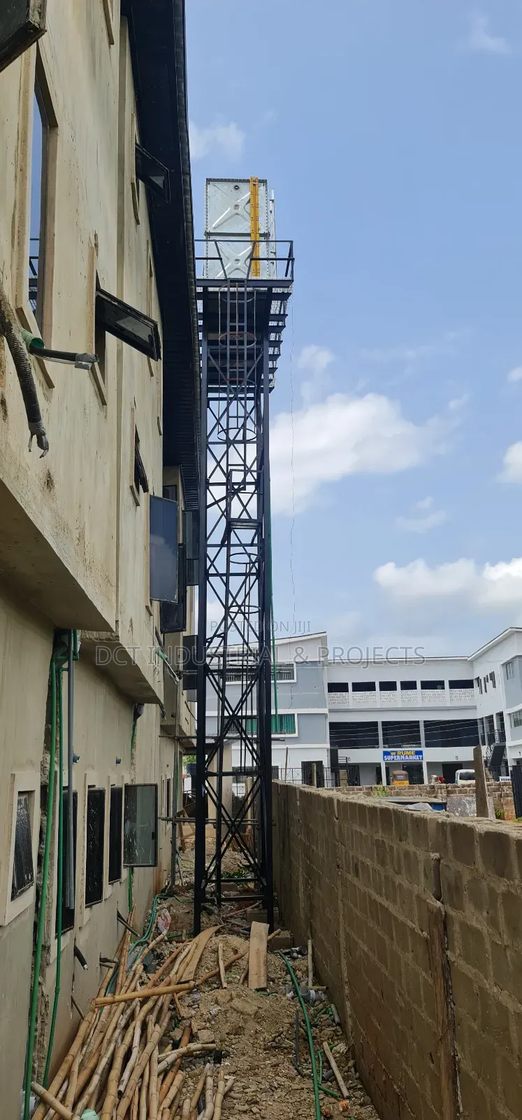 Elevated Water Tank Stanchion / Tank Scaffold