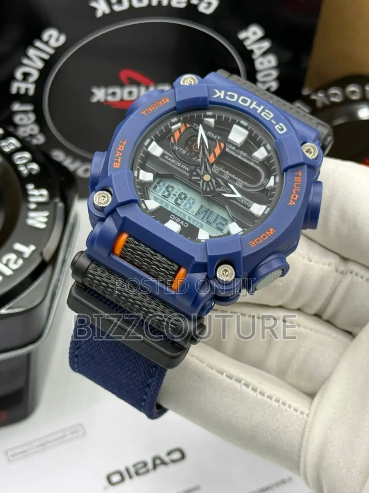Original G-Shock Purple Faux Leather Strap Calendar Quartz Watch