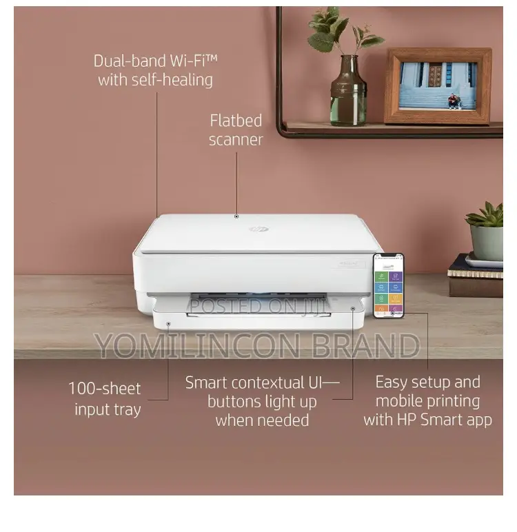 Hp Ink Advantage 6075 Wifi Colour Printer, Scanner and Copier.