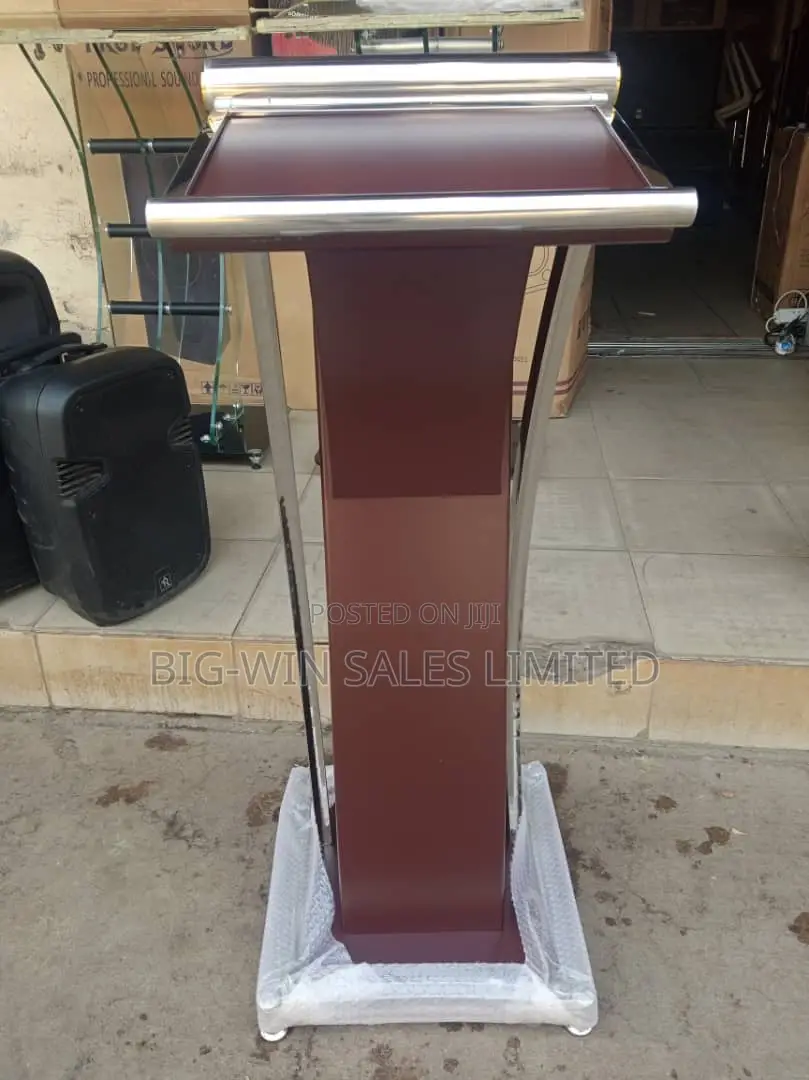 Wooden Pulpit With Glass