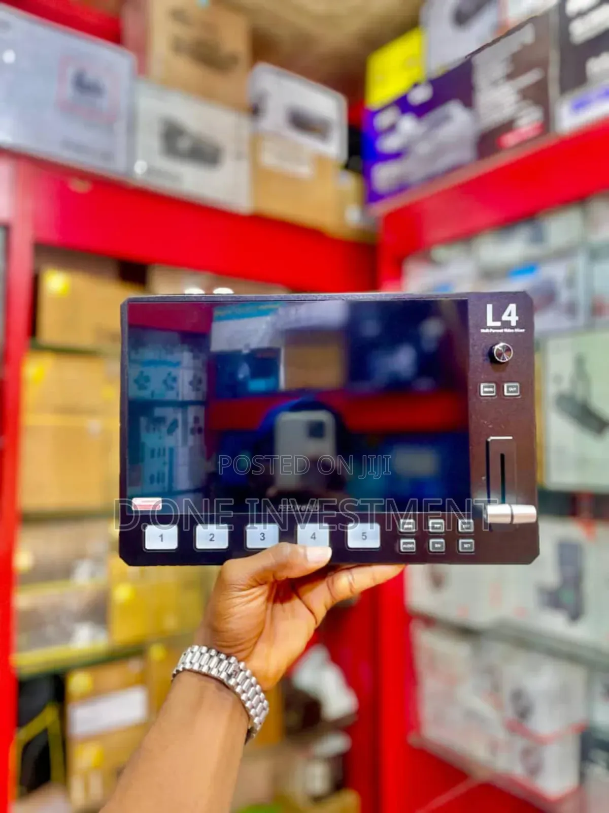 Feelworld L4 Multi Camera Video Switcher 5 Channels Sdi/Hdmi