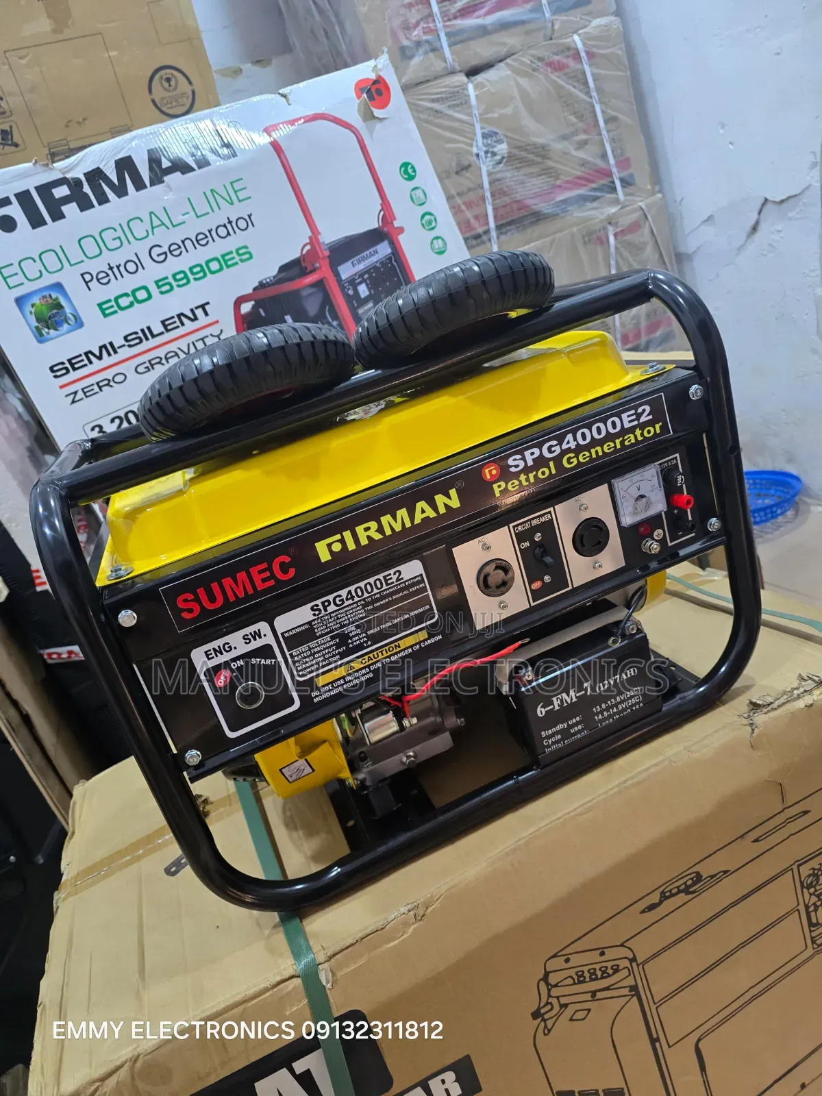 Sumec Firman Petrol Generator Model Spg4000key Start(3.5kva)