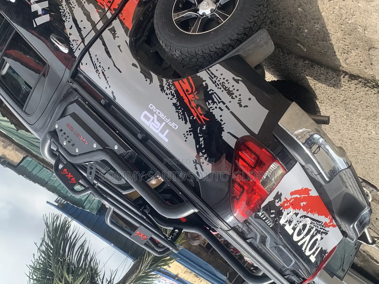 Folding Booth Cover and Iron Rack for Toyota Hilux Available