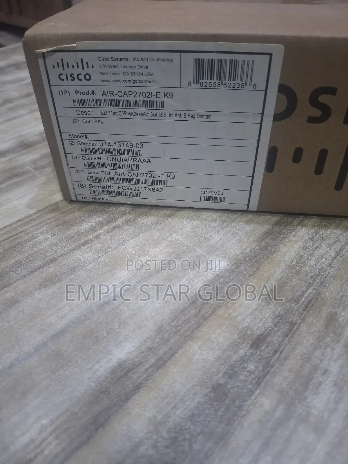 Cisco Air-cap2702i-e-k9 Access Point