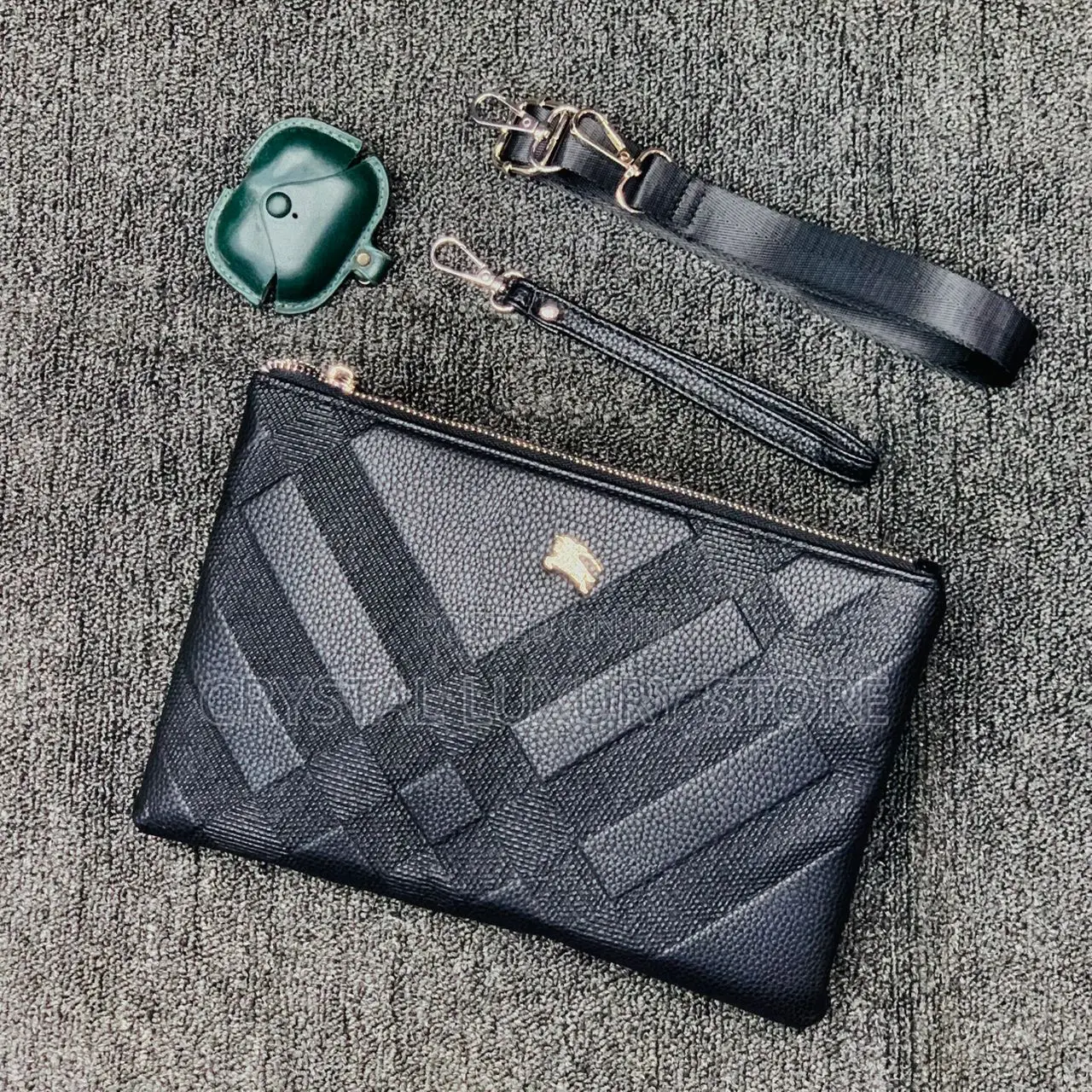 Versace Quality Luxury Men Genuine Leather Purse