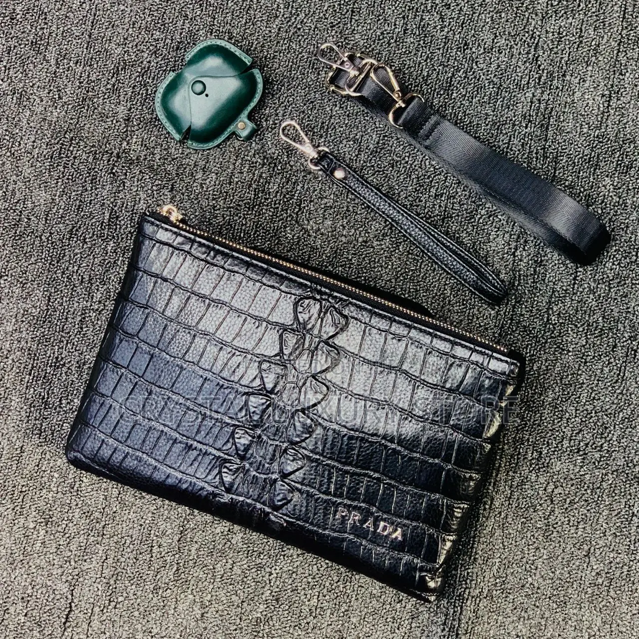 Versace Quality Luxury Men Genuine Leather Purse