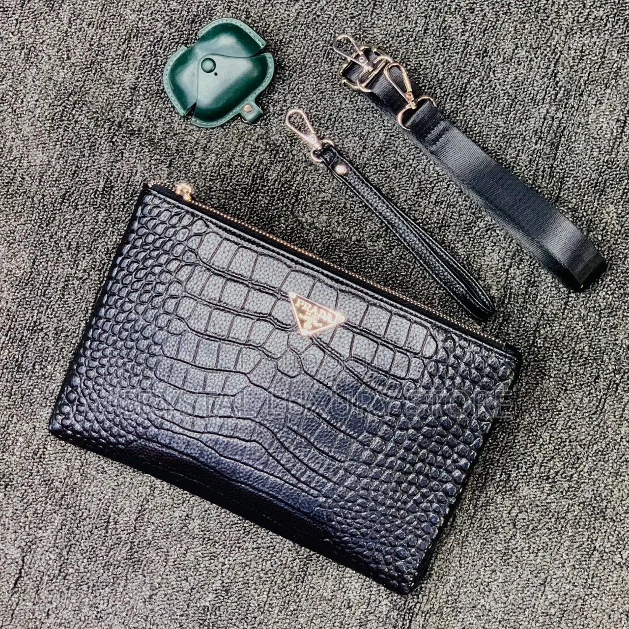Versace Quality Luxury Men Genuine Leather Purse