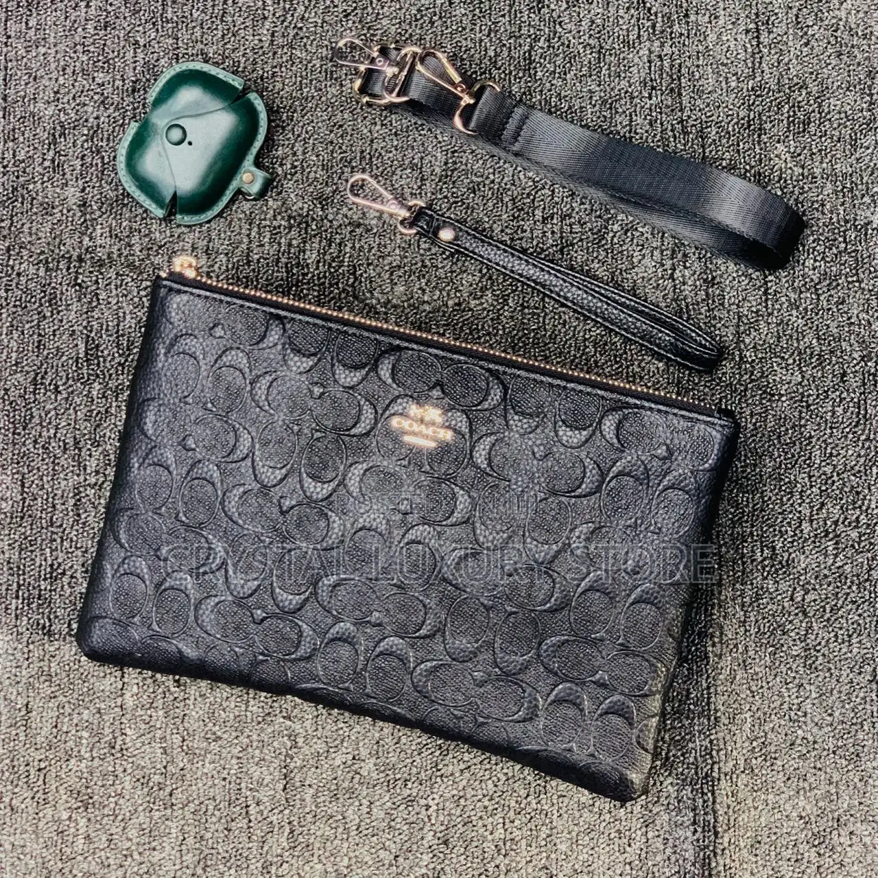 Versace Quality Luxury Men Genuine Leather Purse